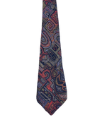 Abstract Patterned Embroidered Narrow Tie
