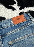 Zara High-Waisted Flare Denims (Waist 24)