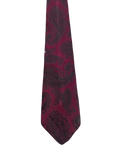 Luxury Paisley Plum & Black Paisley Embroidered Tie
