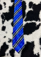 Blue & Black Striped Tie
