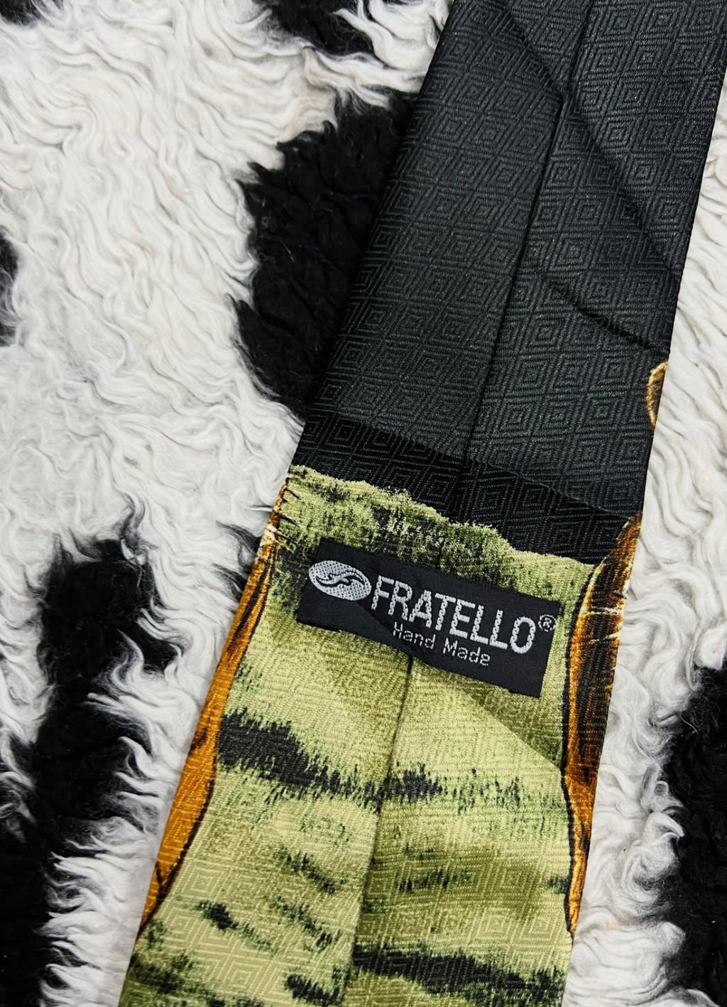 Fratello Roaring Tiger Graphic Tie