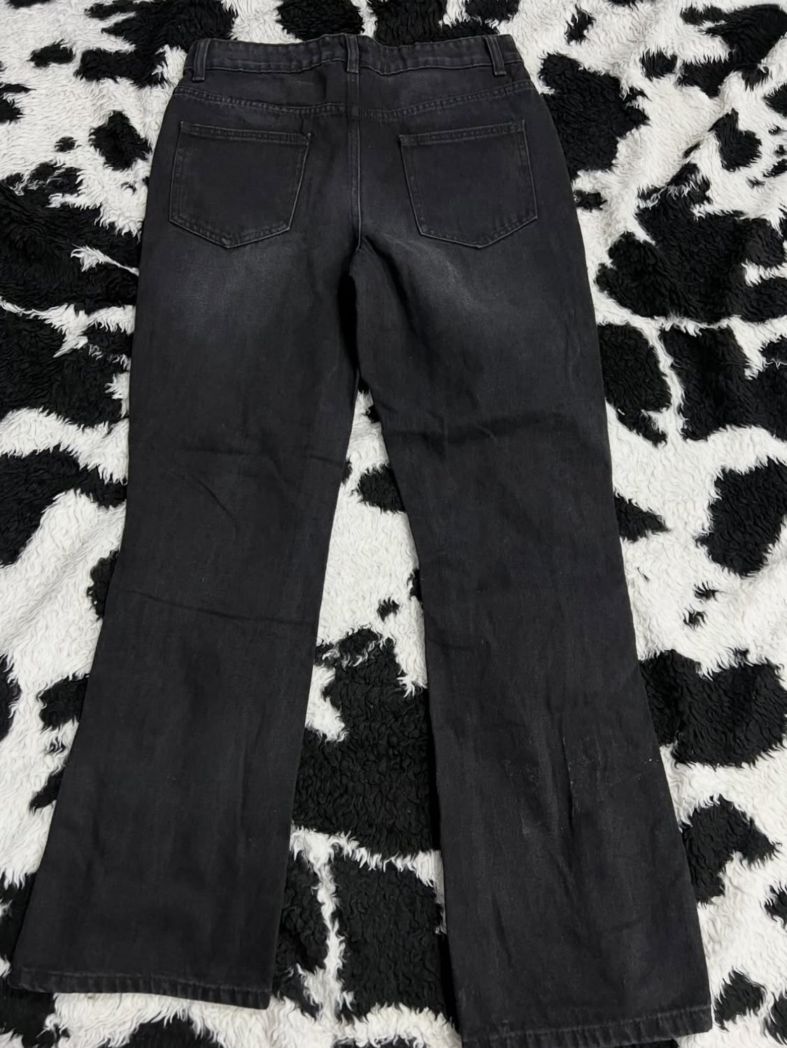 Cross Zipper Black Denims (Waist 32)