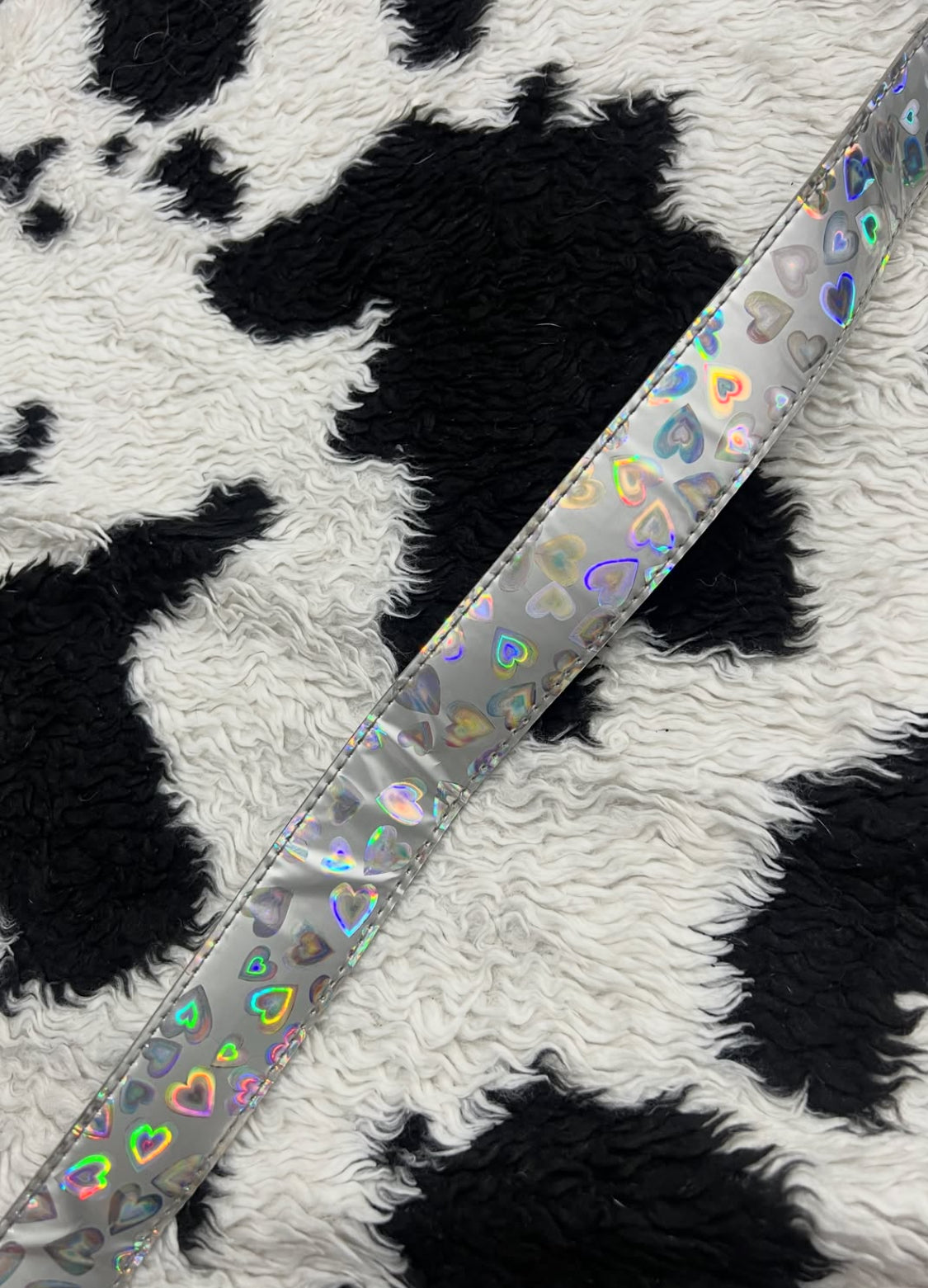 Holographic Hearts Belt