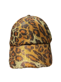 Cheetah Print Glitter Cap