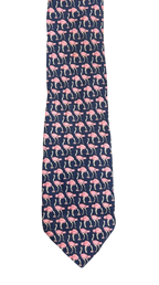 Blue Flamingos Tie