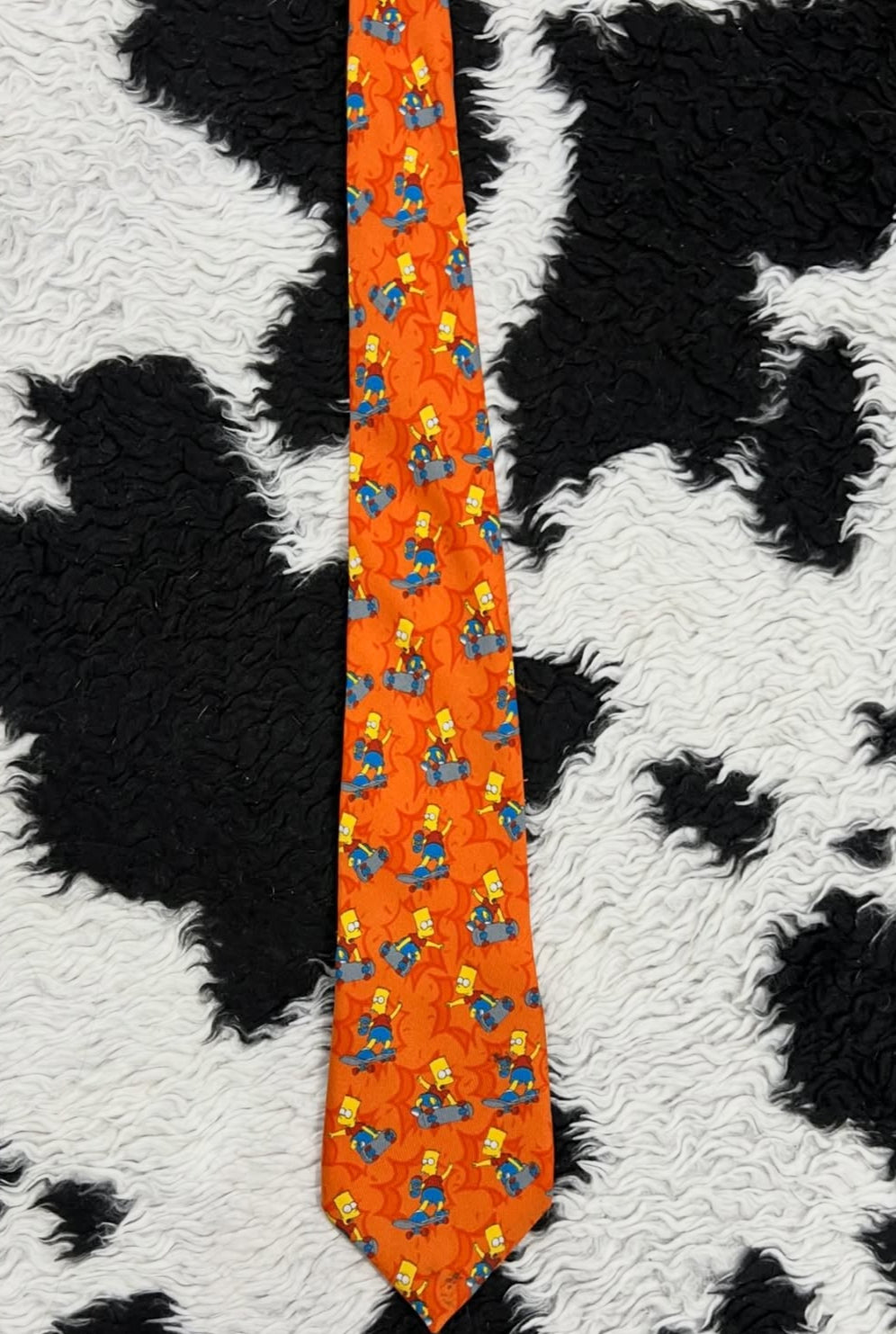 Bart Simpson on Skateboard Tie
