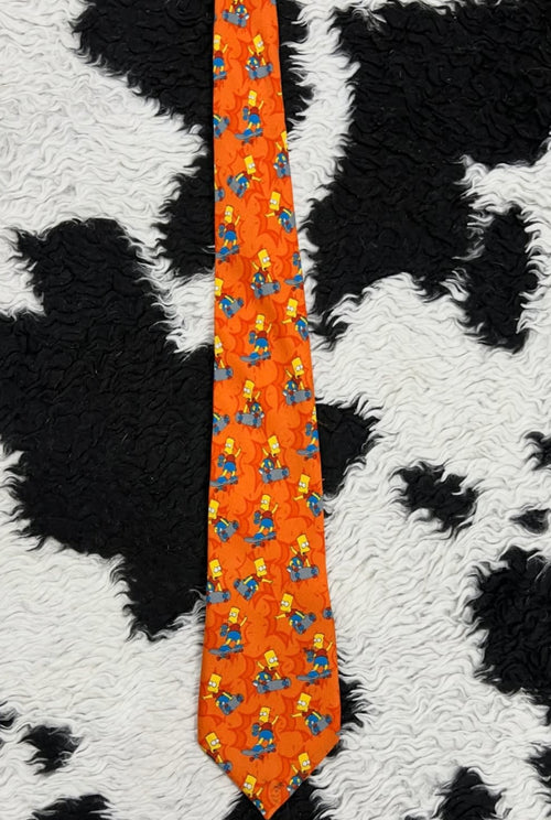 Bart Simpson on Skateboard Tie