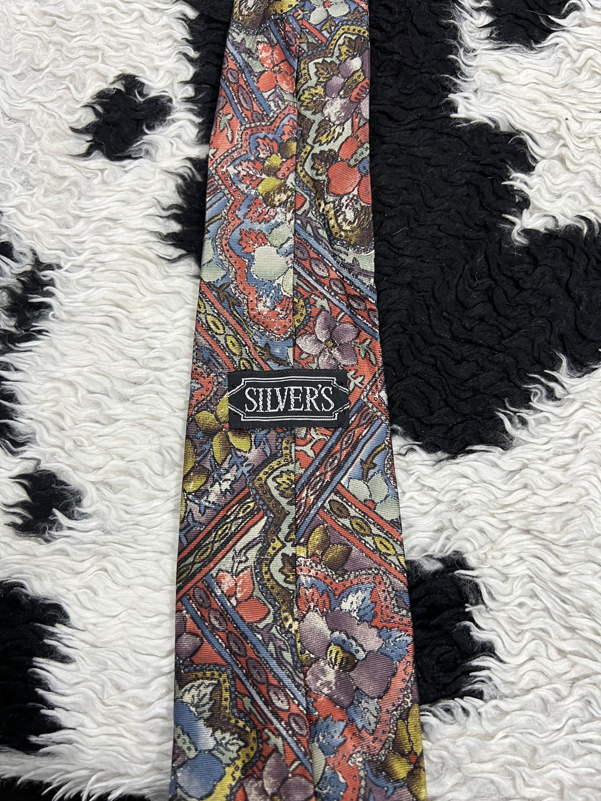 Silver's Floral Tie