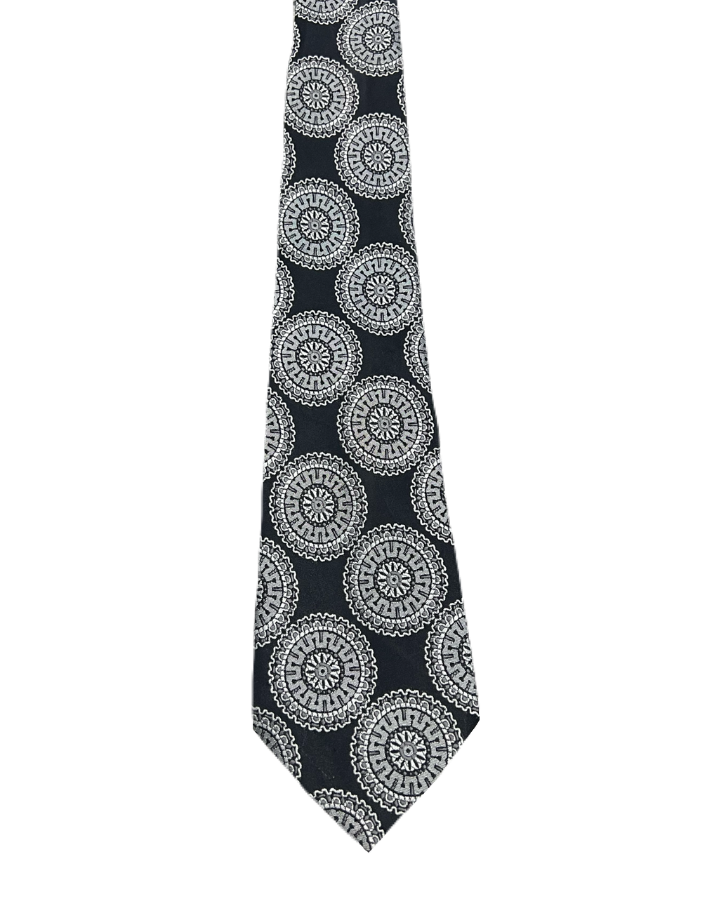 St. Micheal Black & White Tie