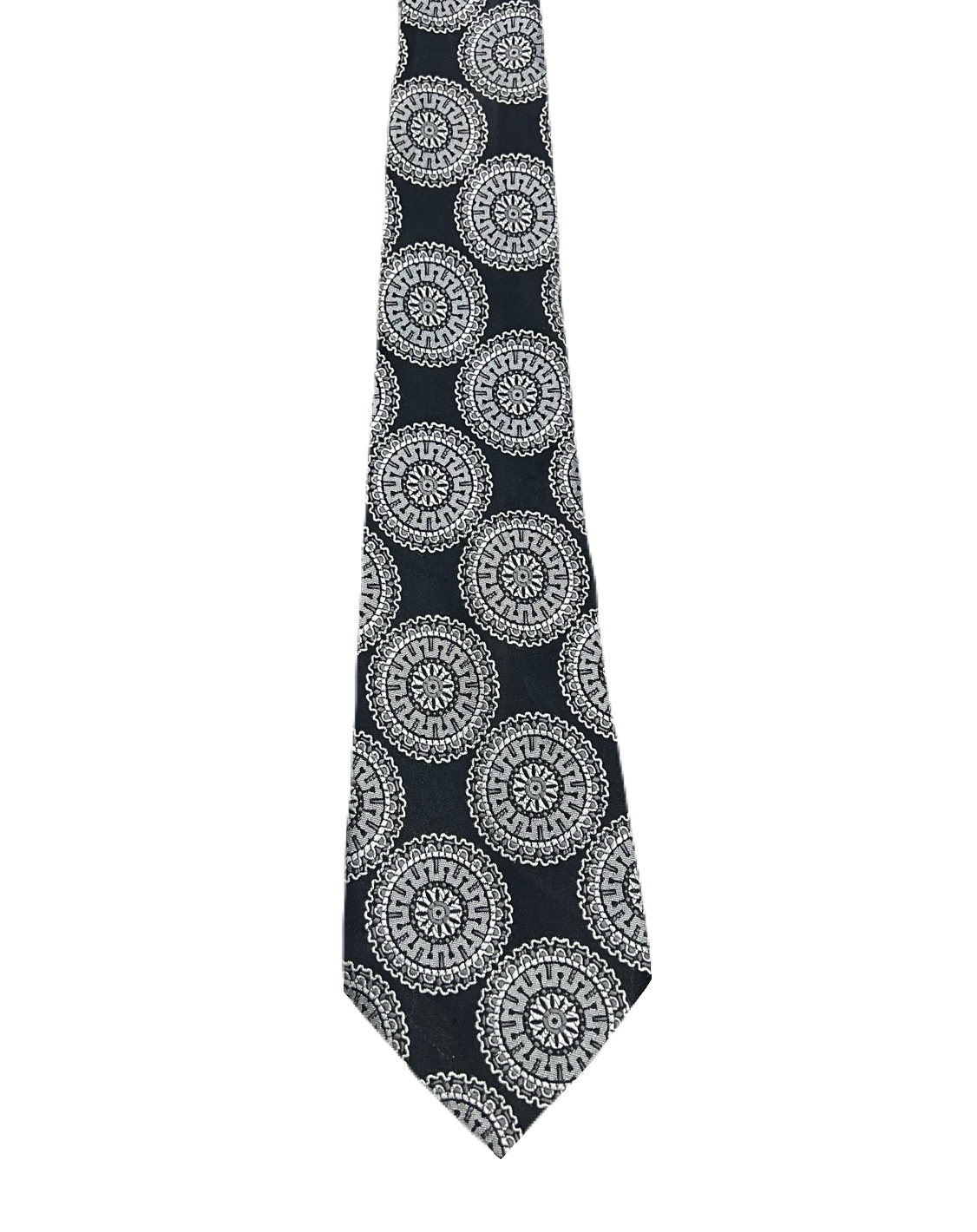 St. Micheal Black & White Tie