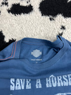 Save a Horse, Ride a Harley Davidson Tee (Extra Large)