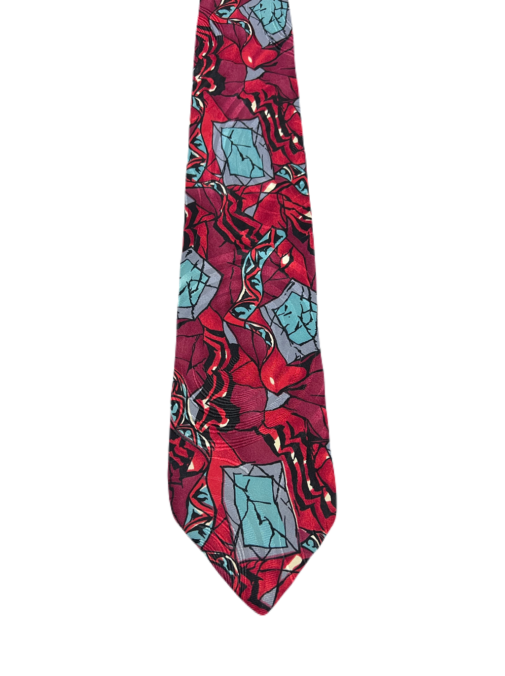 Bogota Abstract Art Red Tie