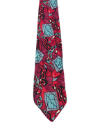 Bogota Abstract Art Red Tie