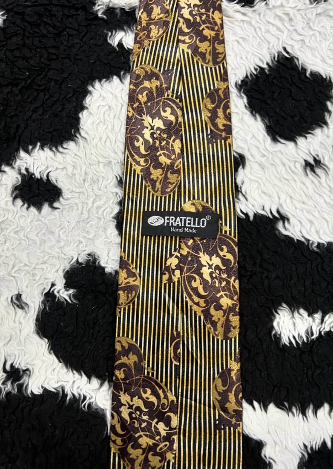 Fratello Brown & Gold Tie