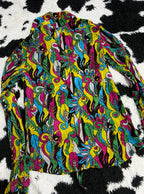 70s Coded Peacock Buttonup