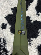 Green & Blue Embroidered Narrow Tie