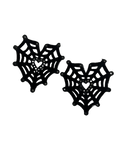 ZARA Spiderweb Heart Earrings