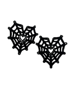 ZARA Spiderweb Heart Earrings