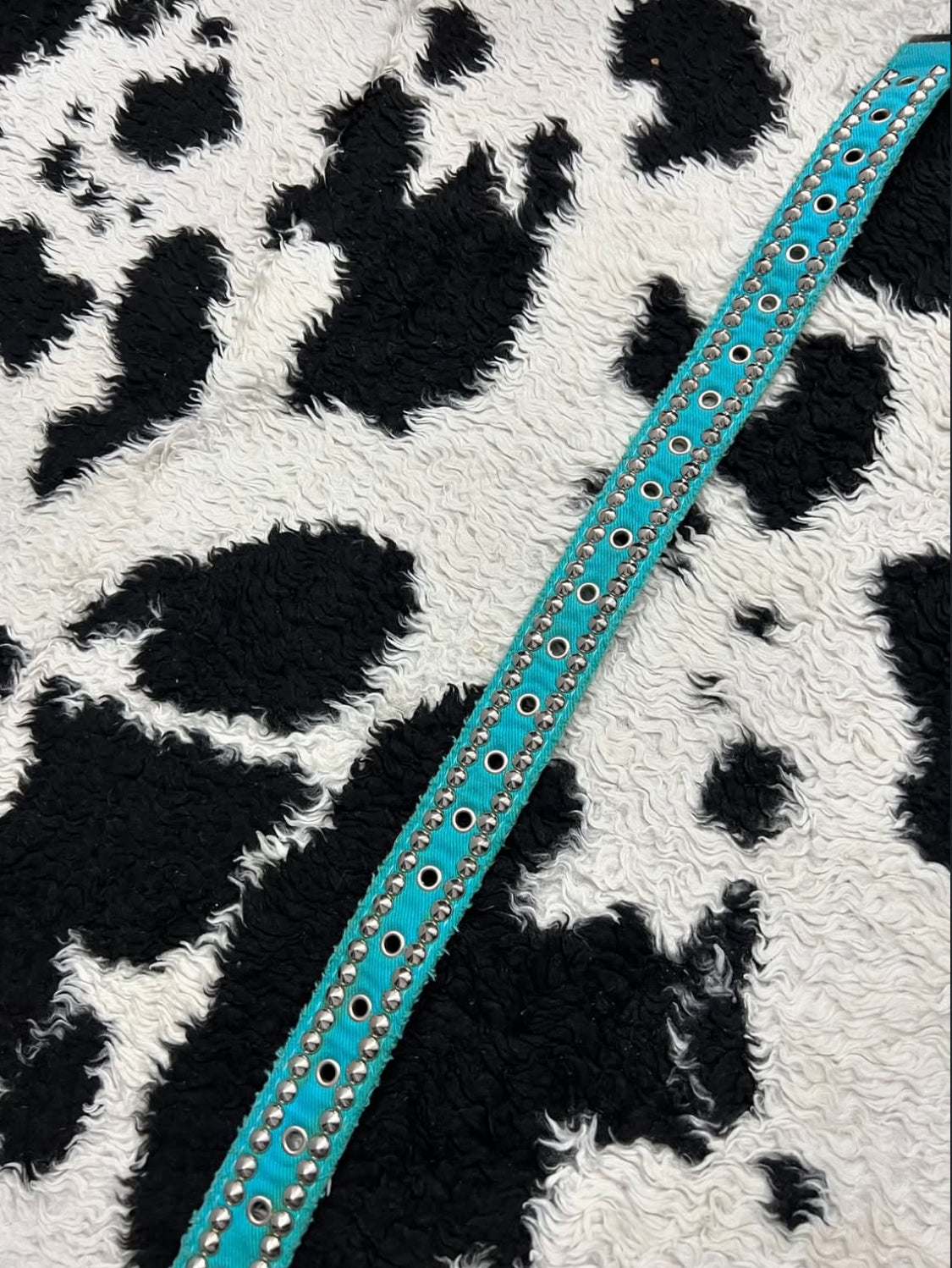 Teal Studded Belt