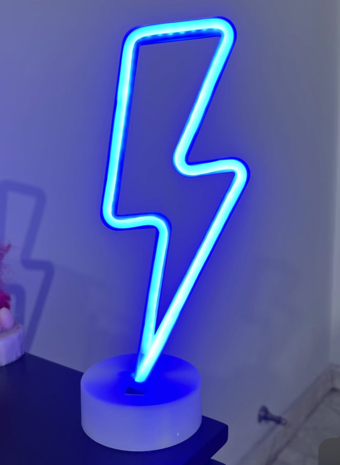 Lightening Bolt LED Stand