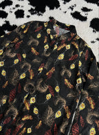 Peacock Printed Buttonup