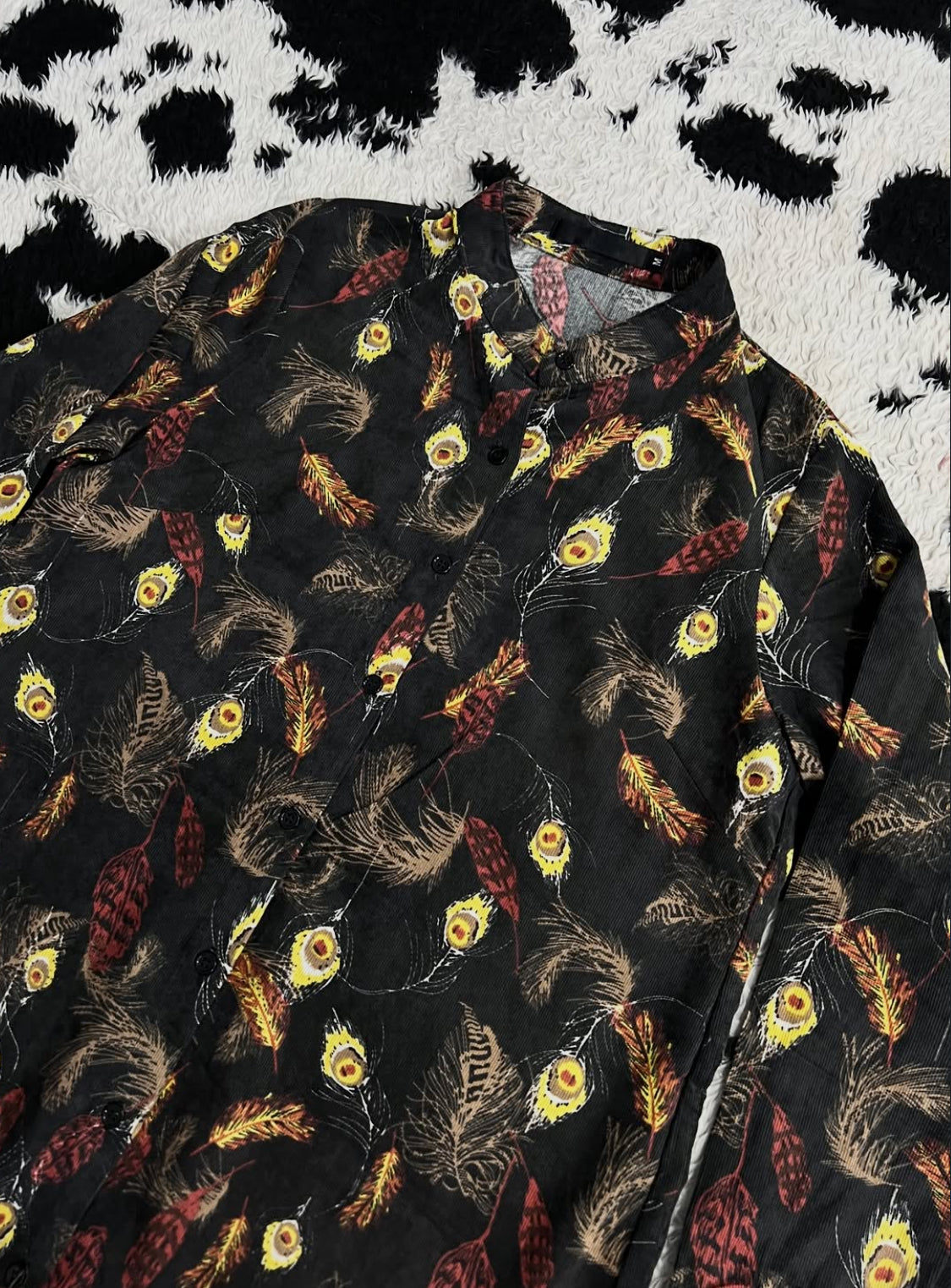 Peacock Printed Buttonup