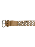 Wide Brown Triple Holed Belt