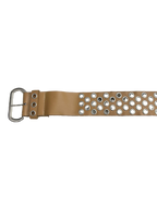 Wide Brown Triple Holed Belt