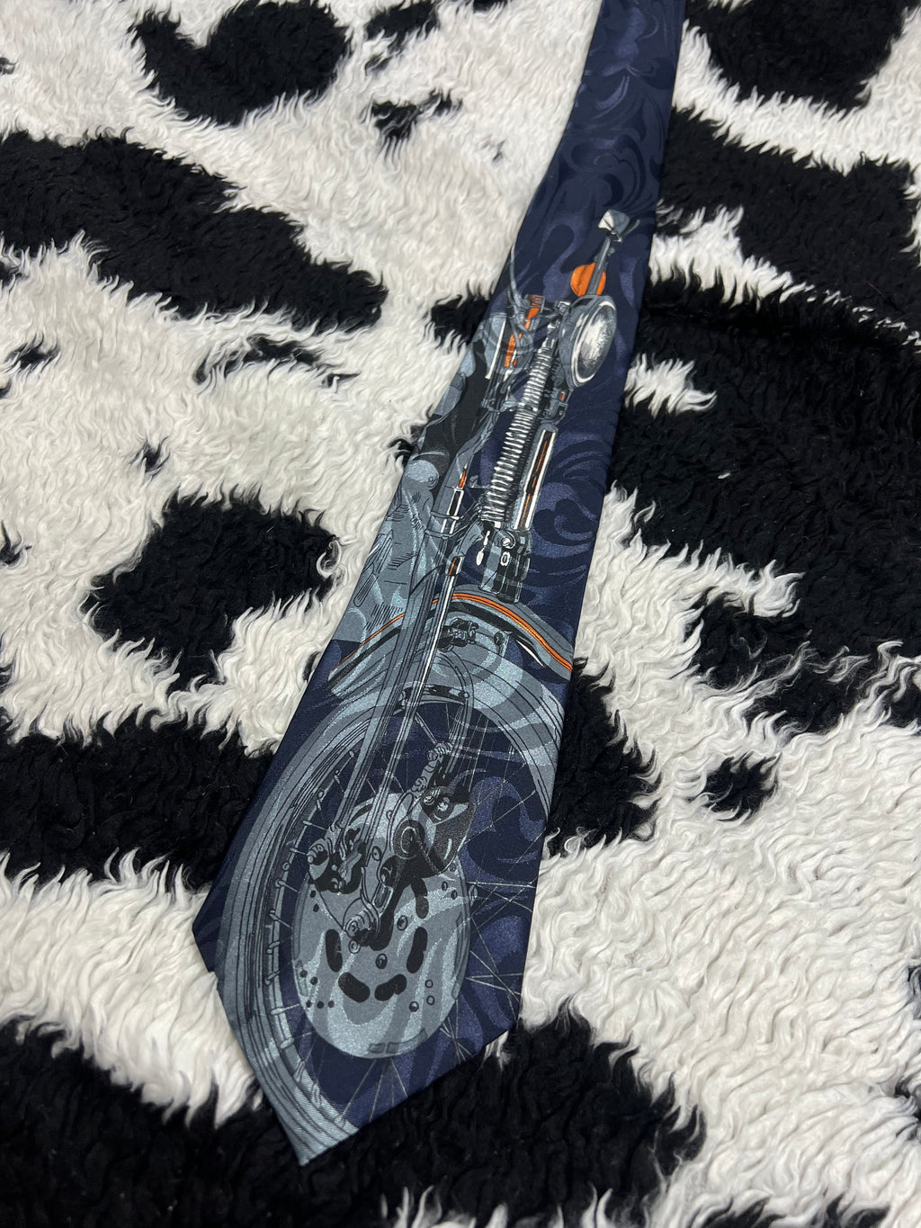 Motorcycle Closeup Tie