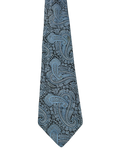 St. Micheal Embroidered Blue Paisley Tie
