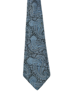 St. Micheal Embroidered Blue Paisley Tie