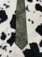 Embroidered Pheasants & Scenery Tie