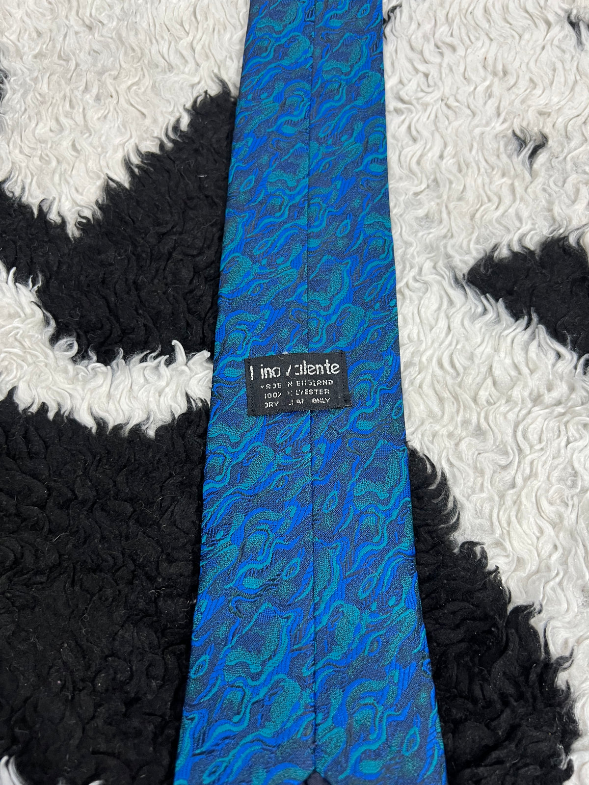 Blue Fully Embroidered Tie