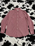 Red & White Checkered Buttonup