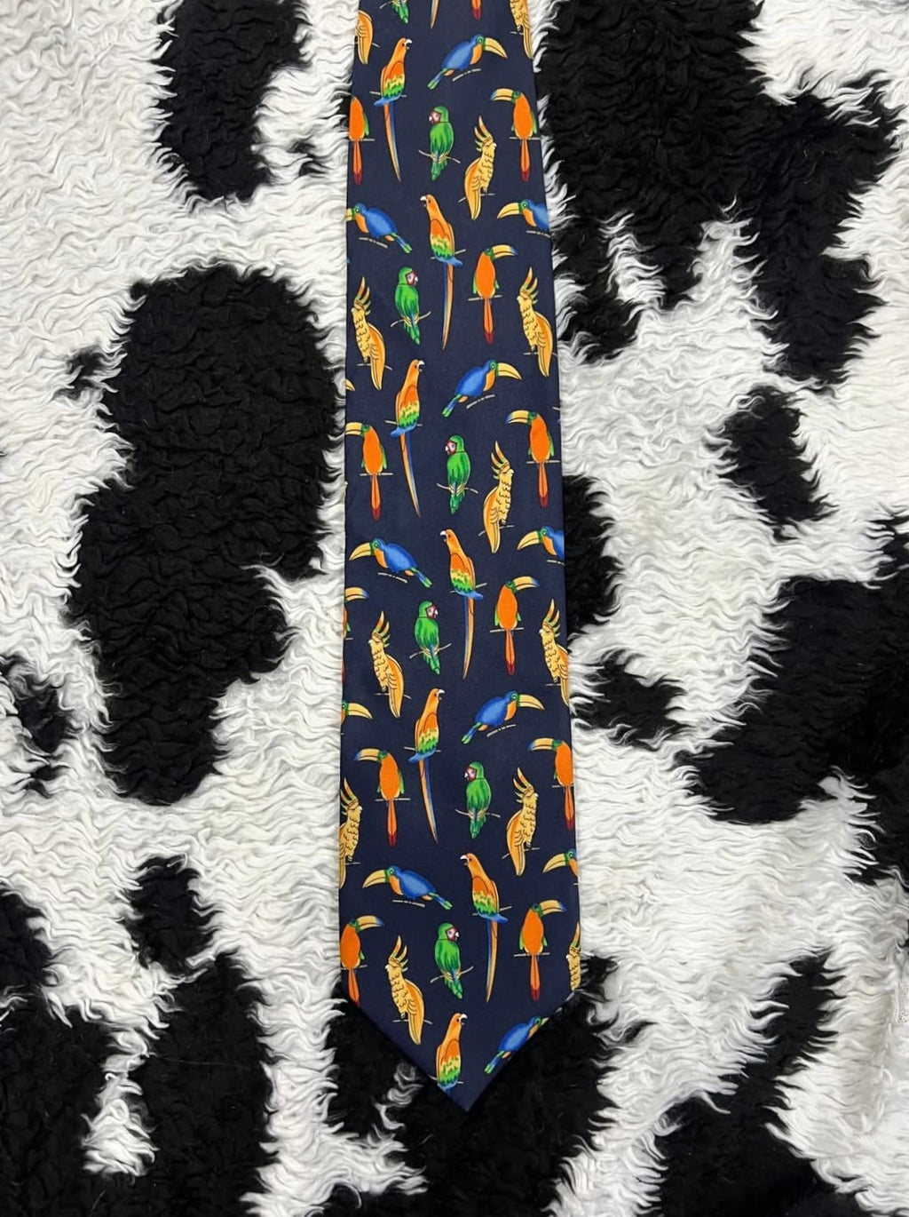 Parrots & Toucans Graphic Tie