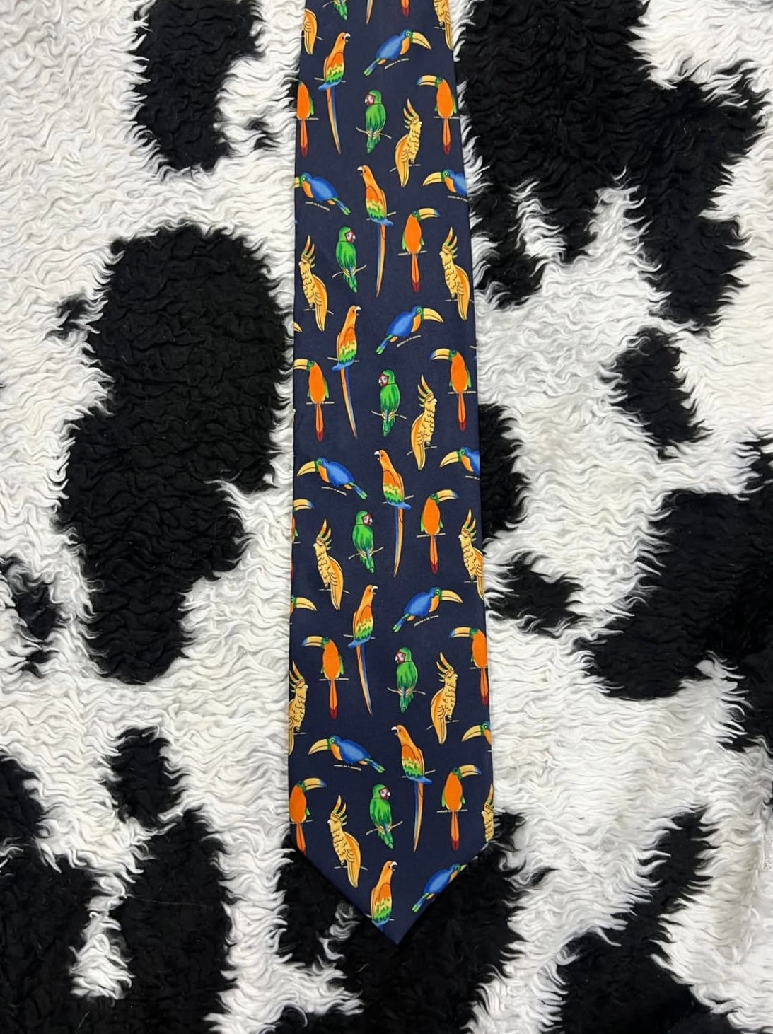 Parrots & Toucans Graphic Tie