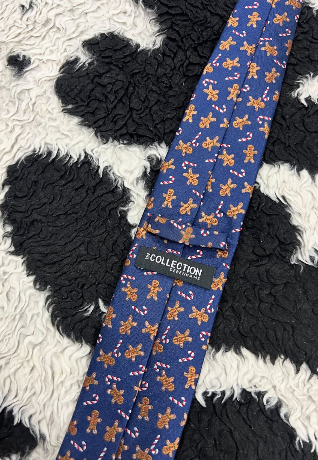 Gingerbread Man & Candy Canes Tie