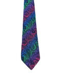 Multicolor Embroidered Paisley Tie