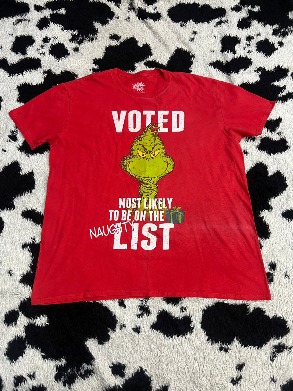 The Grinch Naughty List Tee (Extra Large)