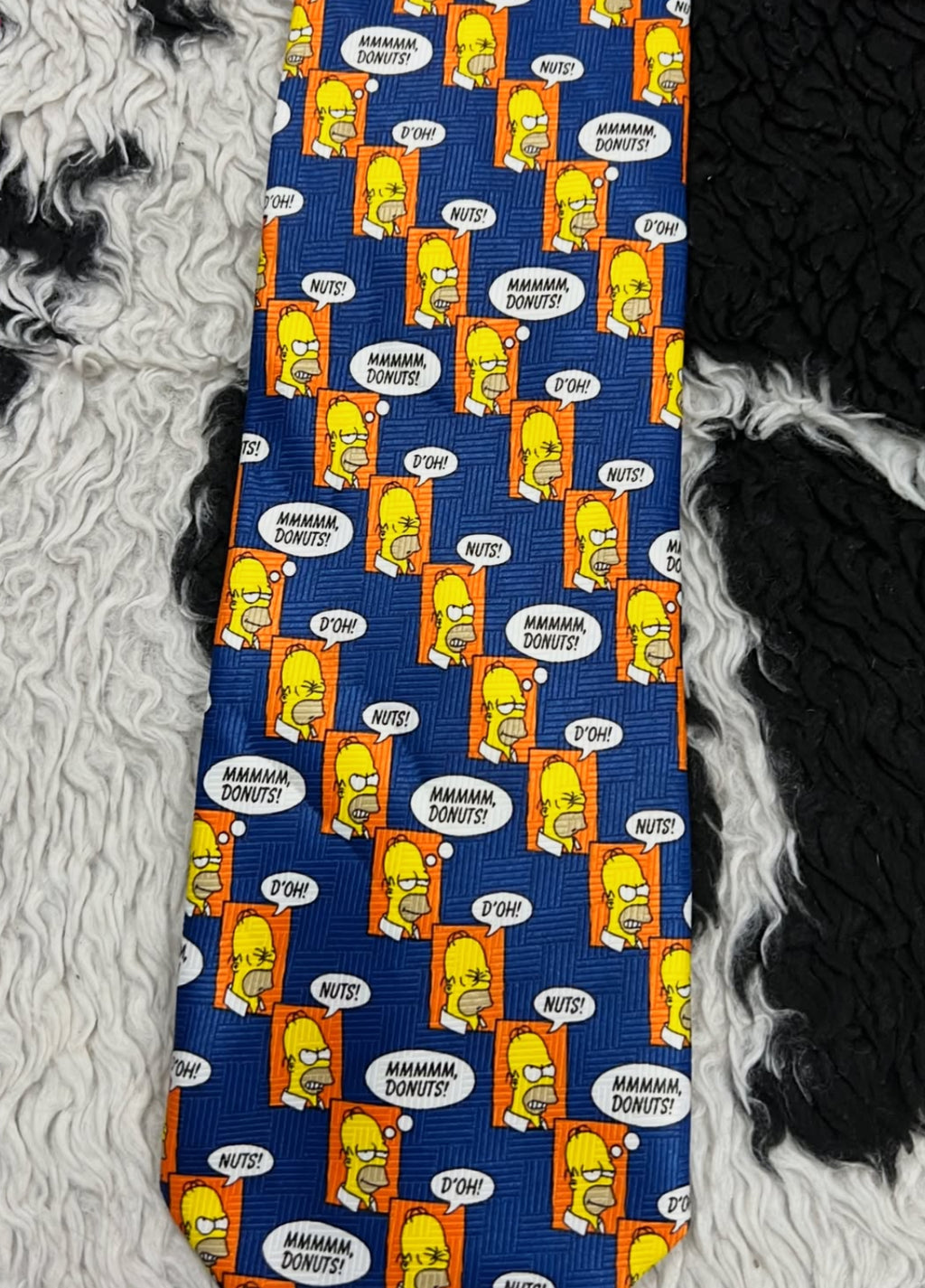 Vintage 1999 Homer Simpson "Mmm Donuts!" Tie