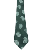 St. Micheal Green Paisley Tie