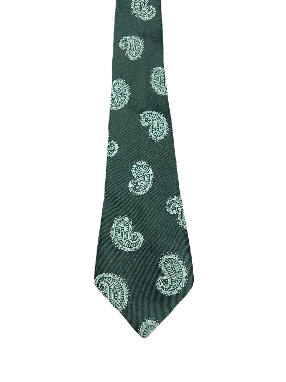 St. Micheal Green Paisley Tie