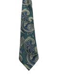 Dennes Green Embroidered Tie