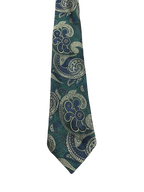 Dennes Green Embroidered Tie