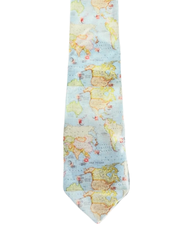 World Map Tie