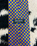 Blue & Yellow Checkerboard Tie