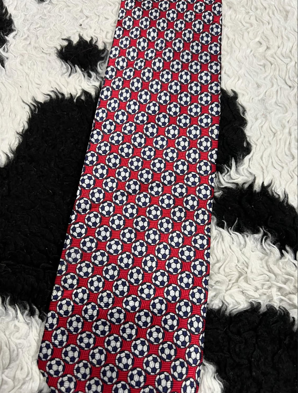 Red Football Tie