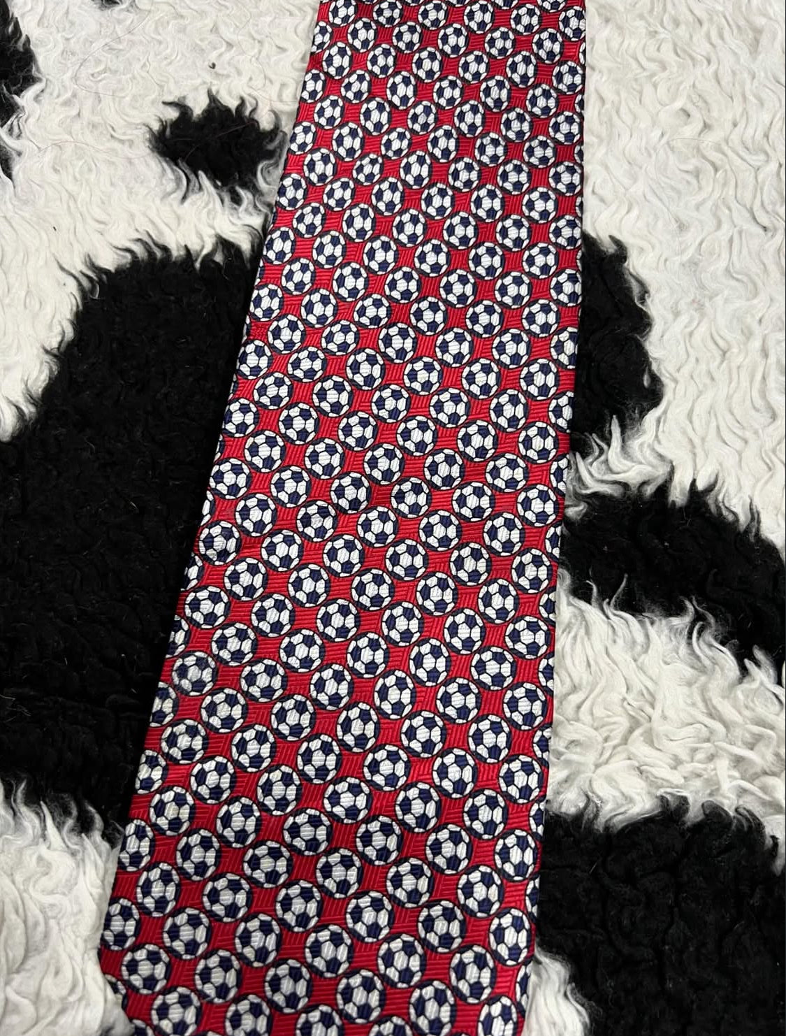Red Football Tie