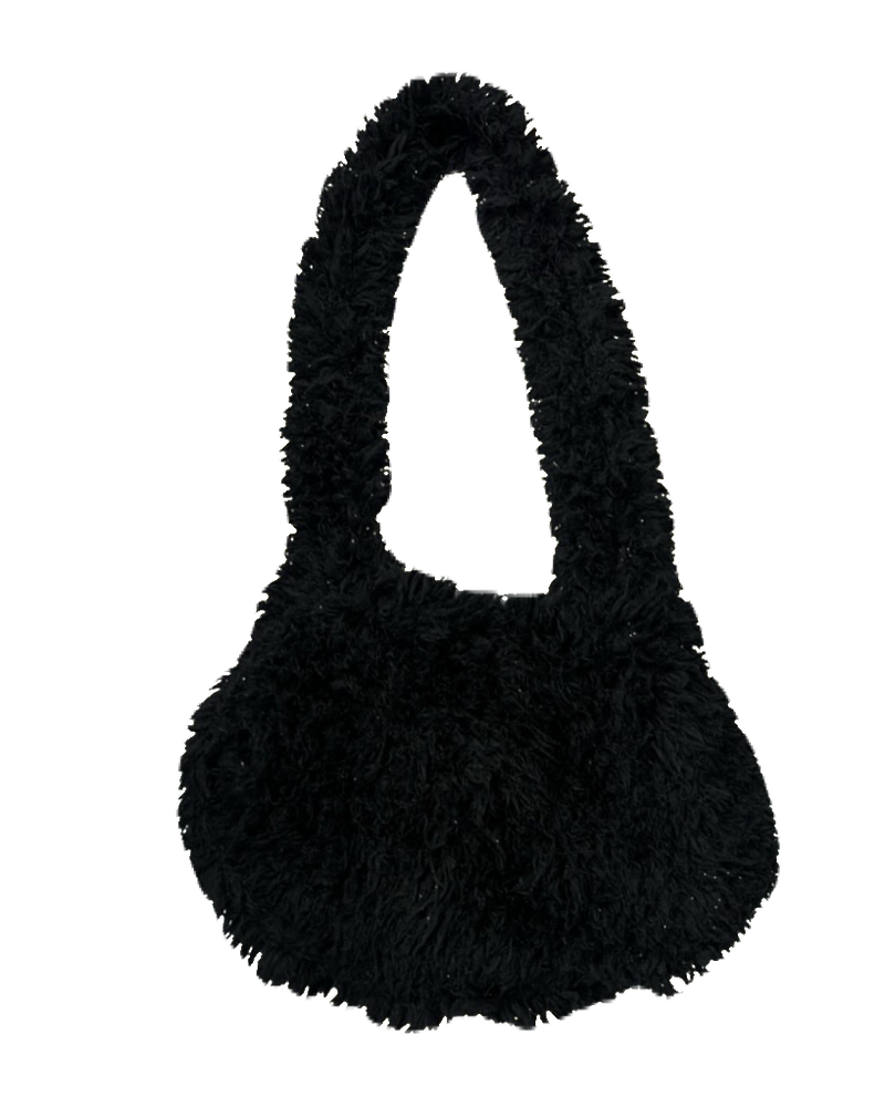 Black Fur Bag