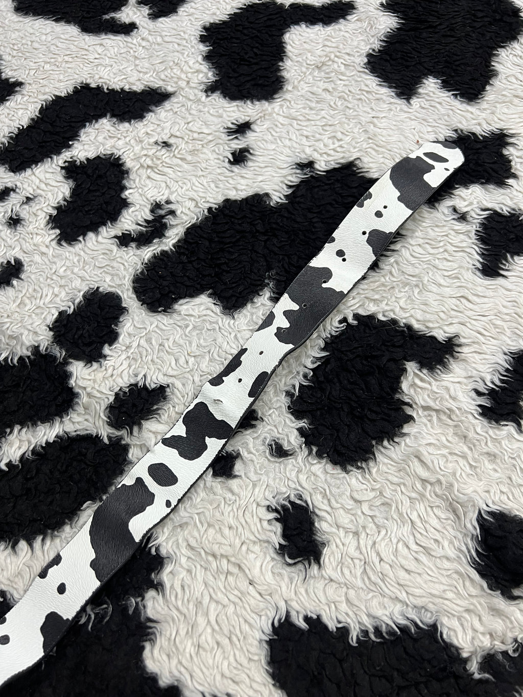 Cow Print Belt